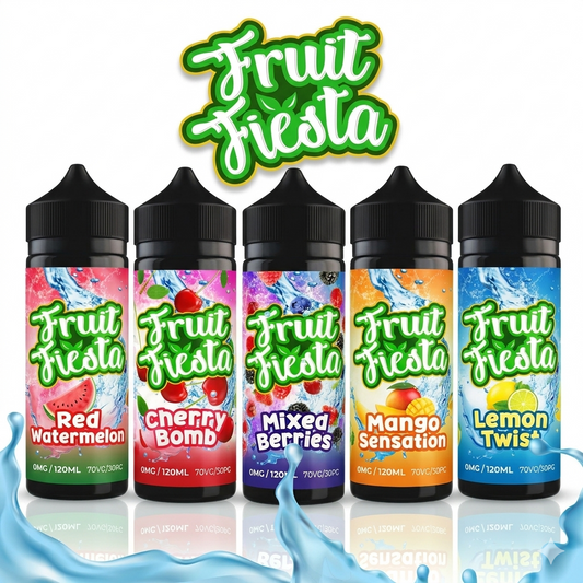 Fruit Fiesta 100ml Shortfill E-Liquid – Multi-Flavour