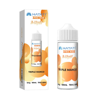 Hayati Pro Max 100ml Shortfill E-Liquid – Multi-Flavour (70/30 VG/PG)