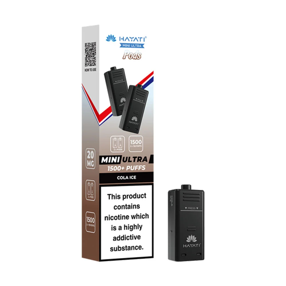 Hayati Ultra Mini 1500 Prefilled Pods - Cola Ice