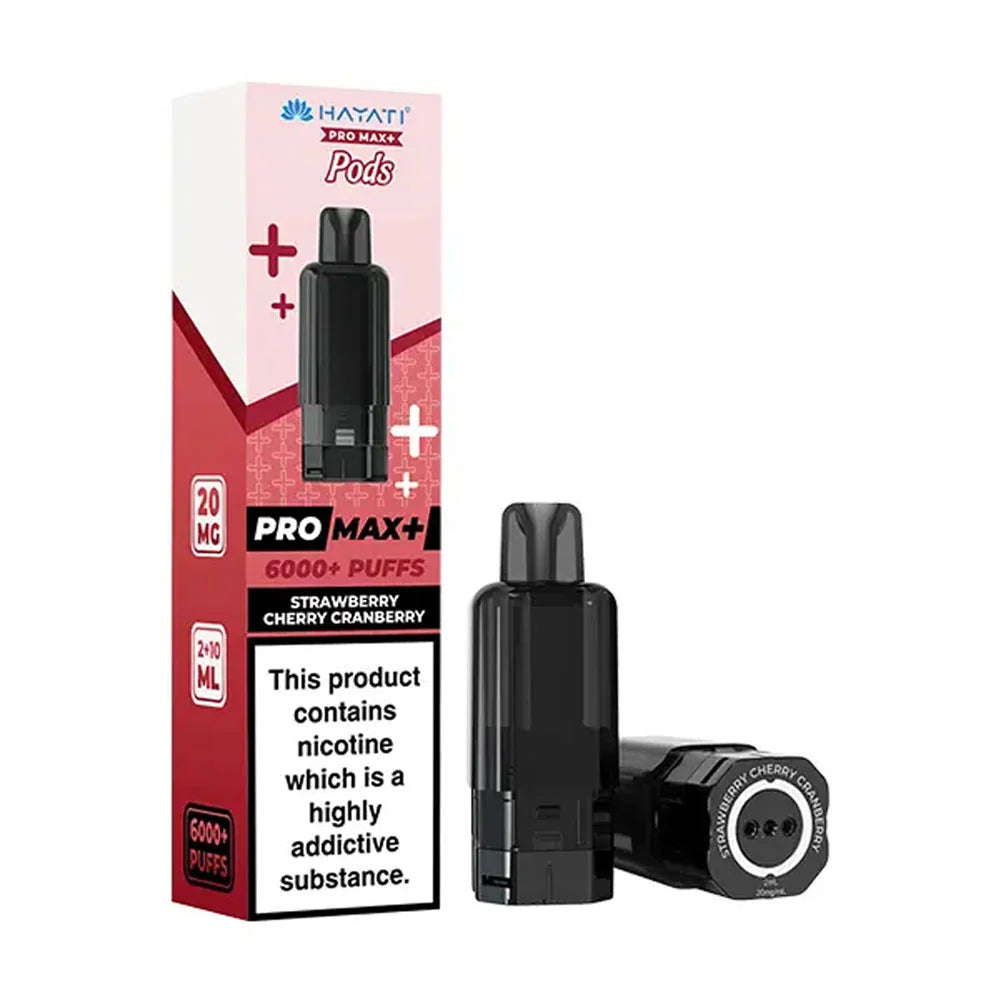 Hayati Pro Max Plus 6K Prefilled Pods - Strawberry Cherry Cranberry