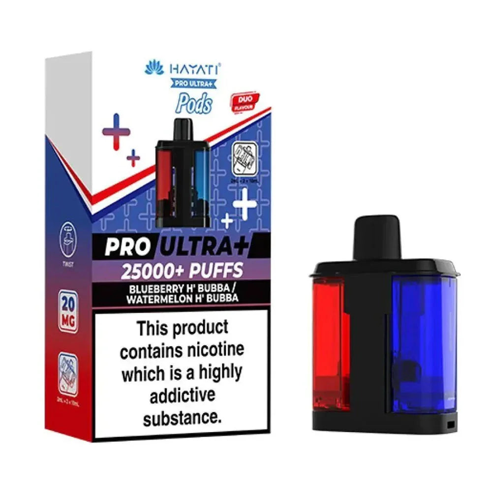 Hayati Pro Ultra Plus Prefilled Pods - Blueberry H' Bubba / Watermelon H' Bubba