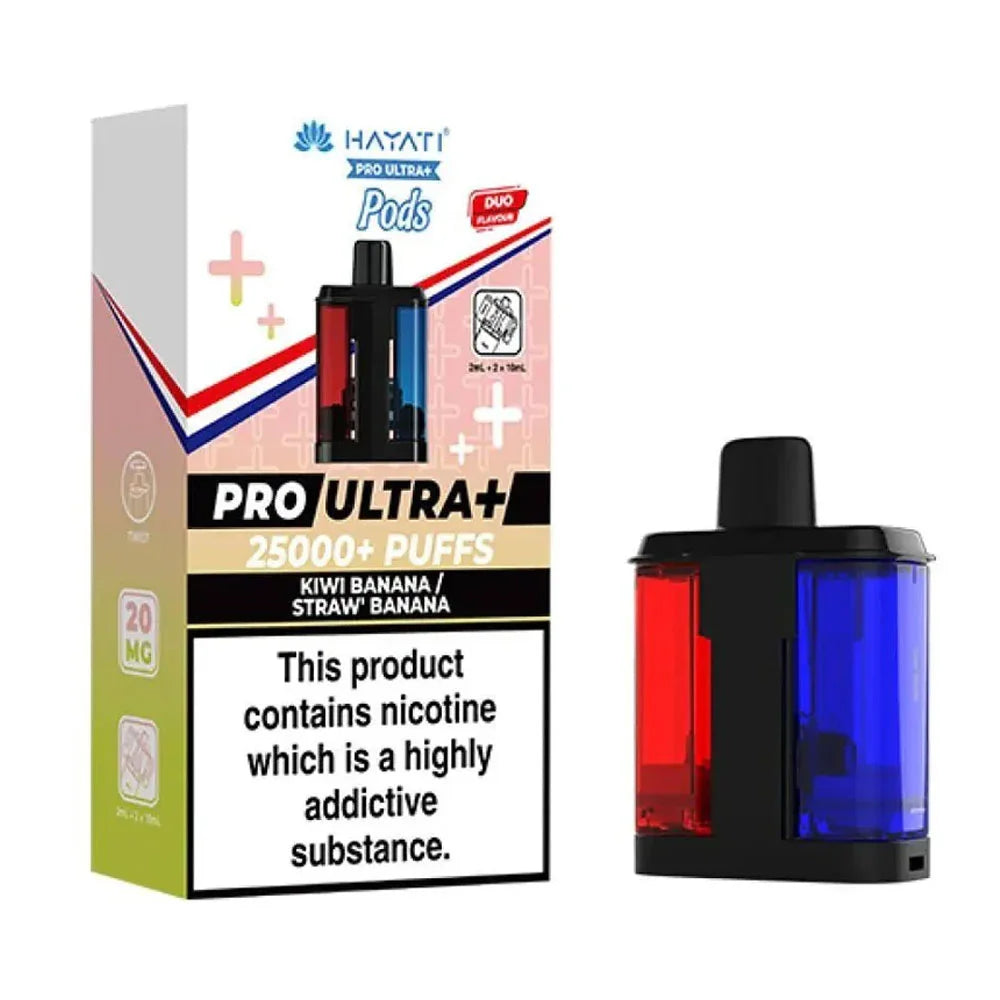 Hayati Pro Ultra Plus Prefilled Pods - Kiwi Banana / Straw' Banana