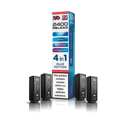 IVG 2400 Reload 4 in 1 Prefilled Pods - Blue Edition