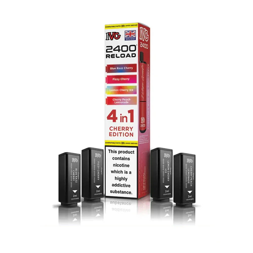 IVG 2400 Reload 4 in 1 Prefilled Pods - Cherry Edition
