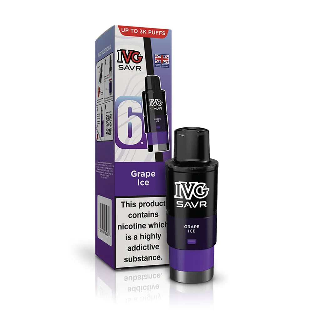 IVG SAVR Prefilled Pods - Grape Ice