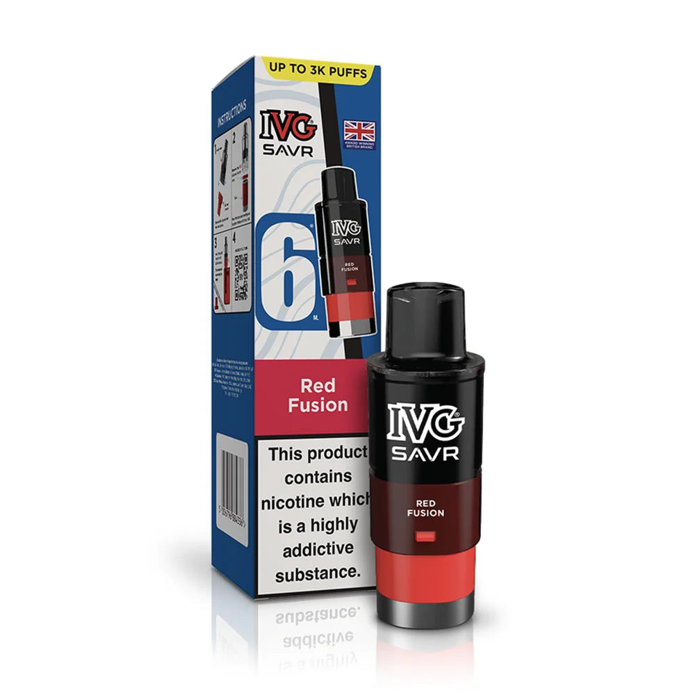 IVG SAVR Prefilled Pods - Red Fusion