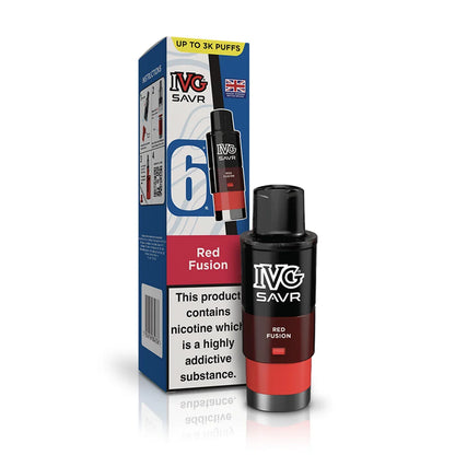 IVG SAVR Prefilled Pods - Red Fusion