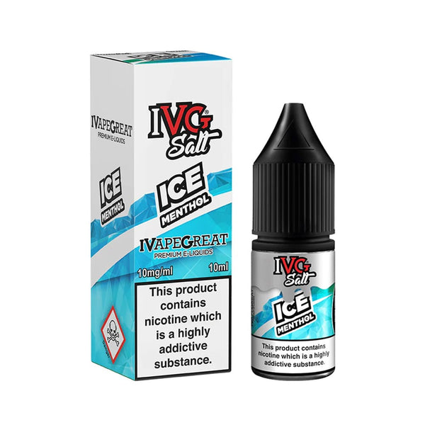 Experience Refreshing Coolness with Ice Menthol Nicotine Salt E Liquid - 13 Vapes