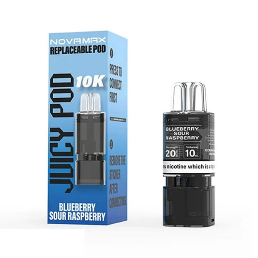 Juicy Pod Novamax 10K Prefilled Pod - Blueberry Sour Raspberry