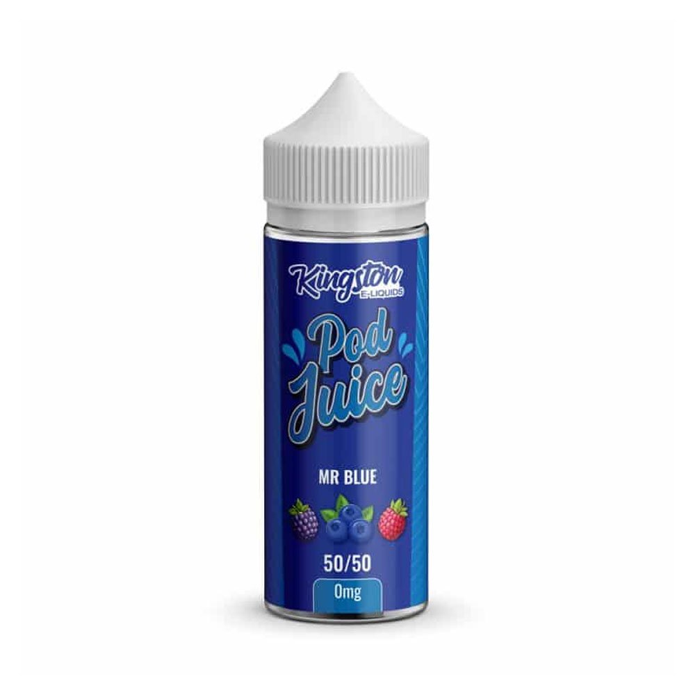 Kingston Pod Juice 50/50 100ml Shortfill Eliquid - Mr Blue