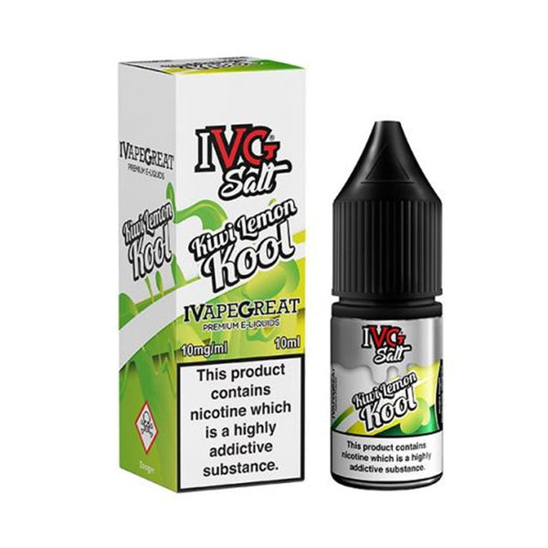 Experience Refreshing Bliss with IVG Kiwi Lemon Kool Nic Salt E Liquid - 13 Vapes