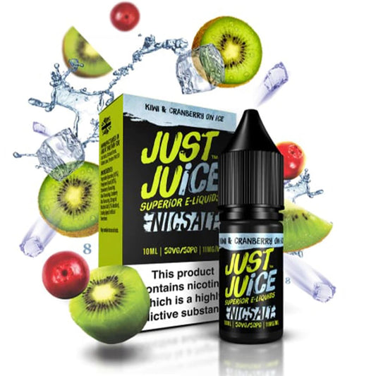 Kiwi & Cranberry On Ice 10ml 20mg Nicotine Salt E-Liquid by Just Juice