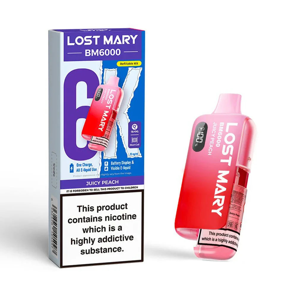 Lost Mary BM6000 Refillable Pod Kit - Juicy Peach