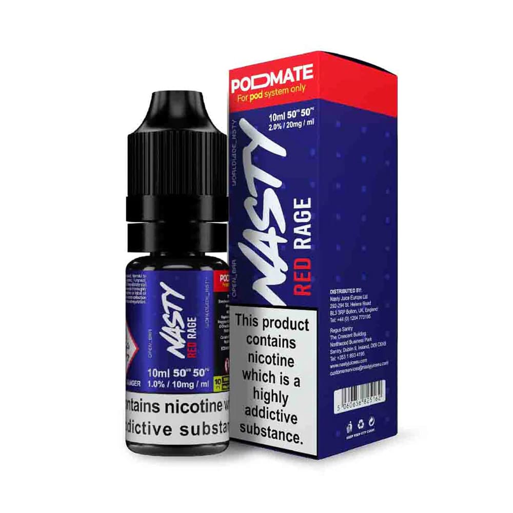 Nasty Juice Pod Mate Red Rage 10ml Nic Salt E Liquid