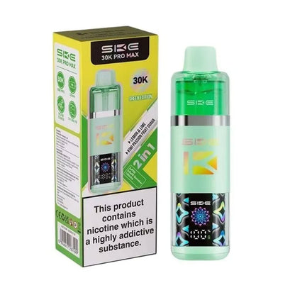 SKE 30K Pro Max 2 in 1 Prefilled Pod Kit - Green Edition