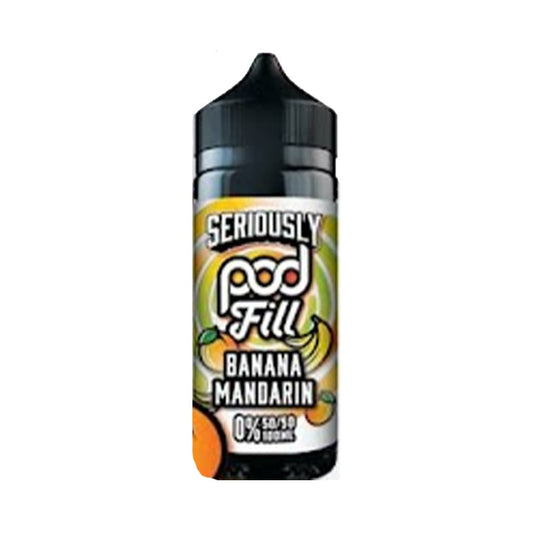 Banana Mandarin Doozy 100ml Seriously Pod Fill 50/50 Shortfill