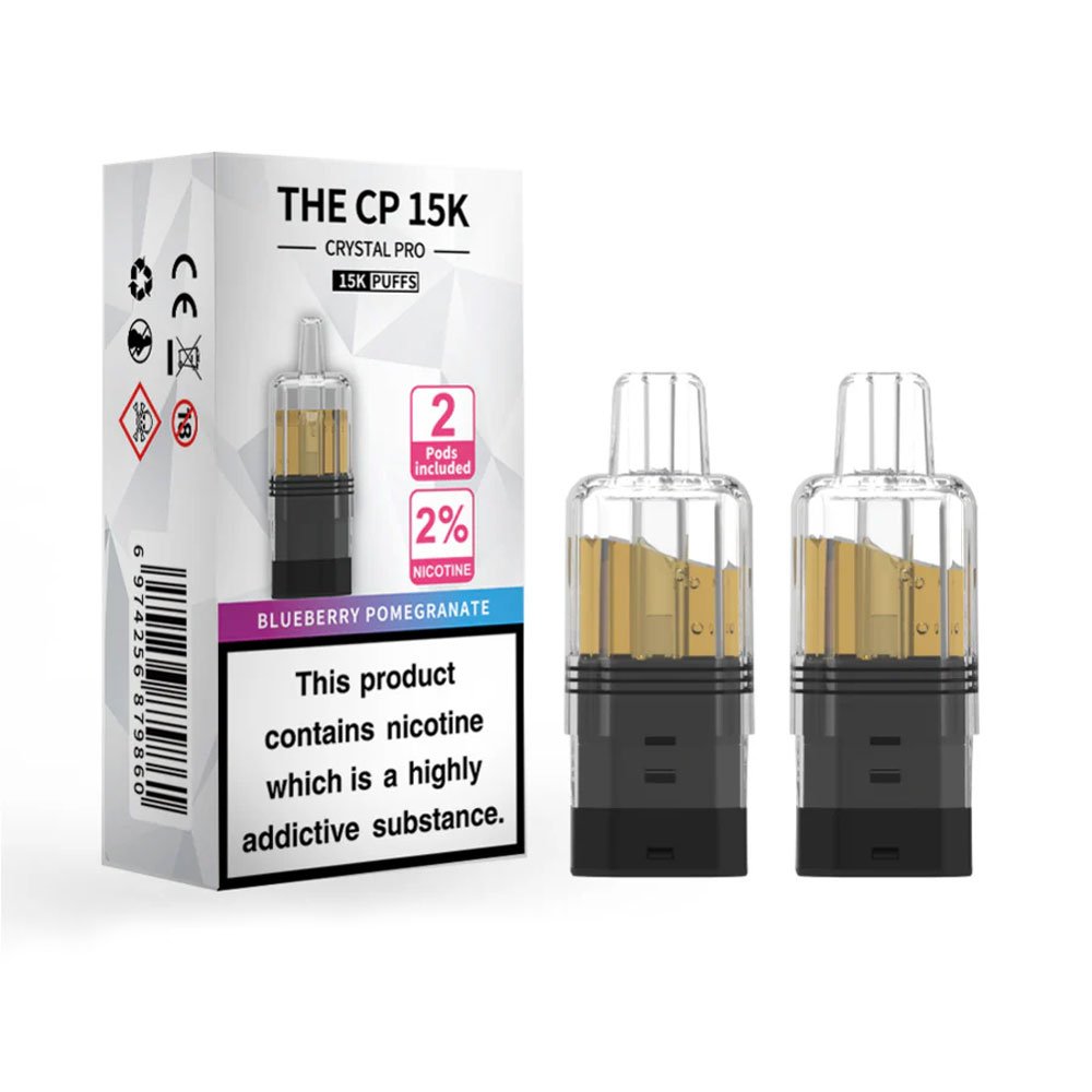 The Crystal Pro CP 15K Prefilled Pods - Blueberry Pomegranate