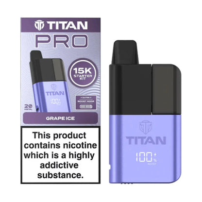 Titan Pro 15K Prefilled Pod Kit - Grape Ice