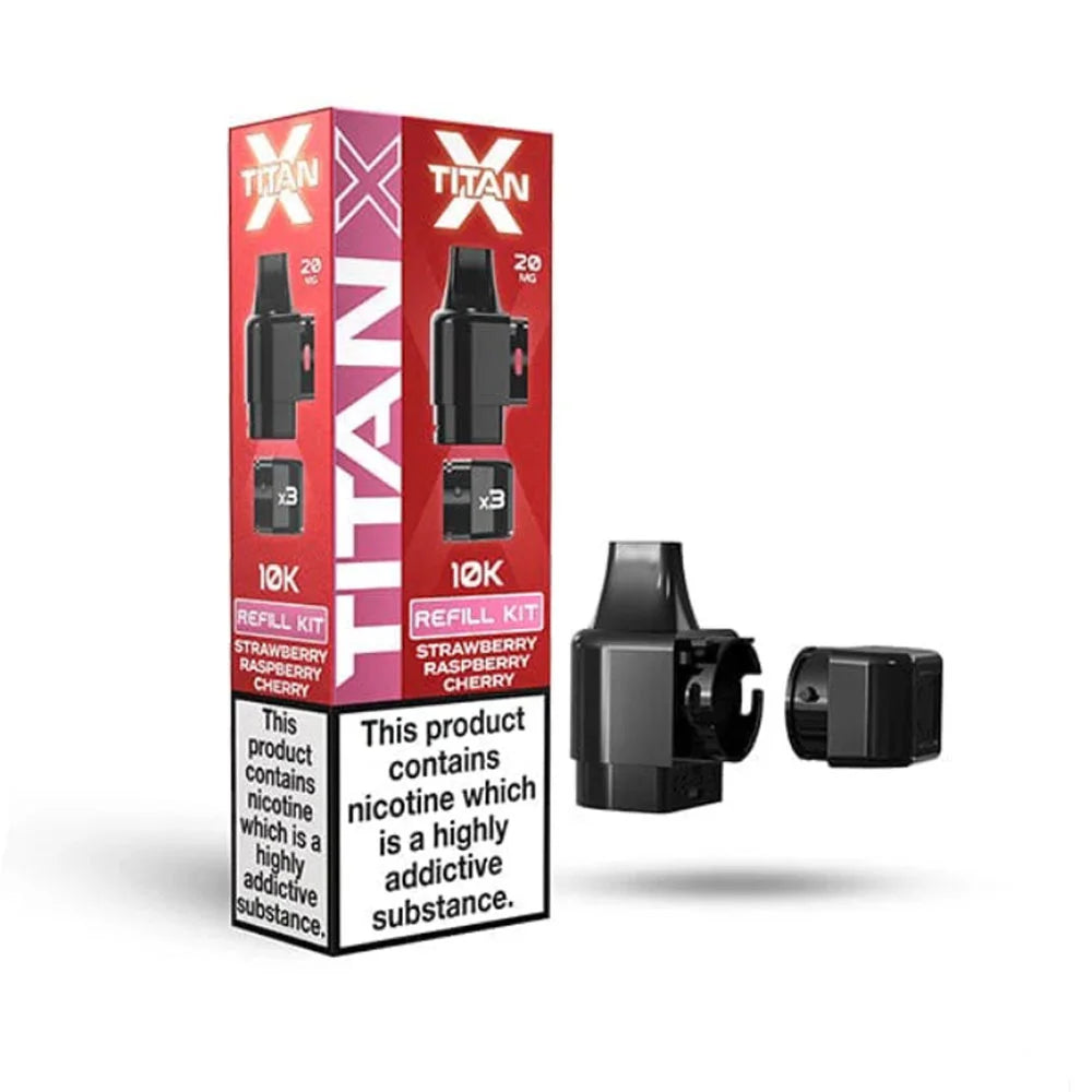 Titan X Prefilled Pods - Strawberry Raspberry Cherry