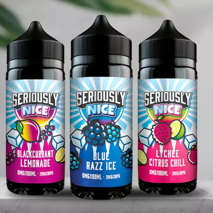 Seriously Nice 100ml Shortfill by Doozy Vape – Multi-Flavour Variation (70/30 VG/PG)