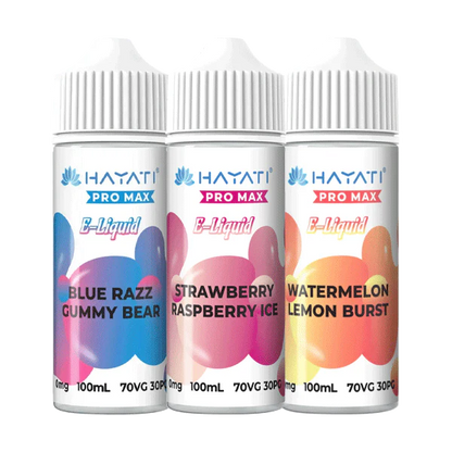 Hayati Pro Max 100ml Shortfill E-Liquid – Multi-Flavour (70/30 VG/PG)