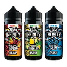 Doozy Infinity 100ml (Podfill) Shortfill – Multi-Flavour (50/50 VG/PG)