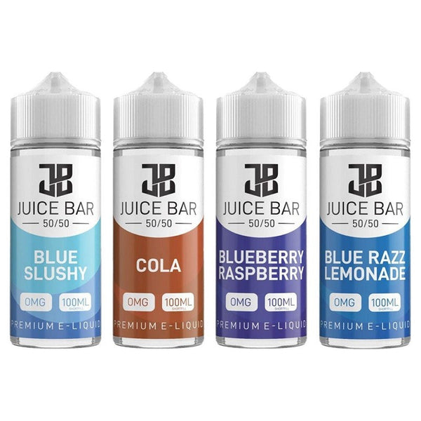 Juice Bar 100ml Shortfill E-Liquid – Multi-Flavour Variation (50/50 VG/PG)