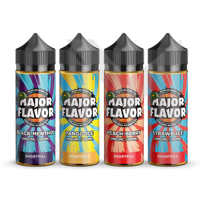 Major Flavor 100ml Shortfill E-Liquid – Multi-Flavour