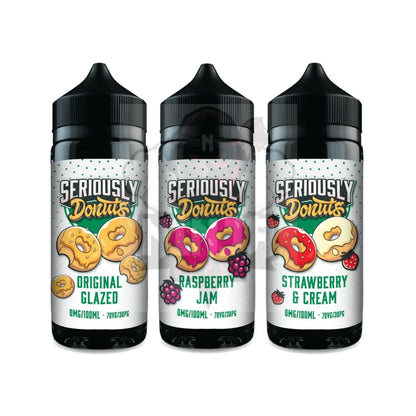 Seriously Donuts 100ml Shortfill by Doozy Vape – Multi-Flavour Variation (70/30 VG/PG)