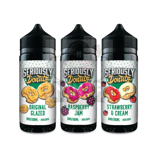 Seriously Donuts 100ml Shortfill by Doozy Vape – Multi-Flavour Variation (70/30 VG/PG)