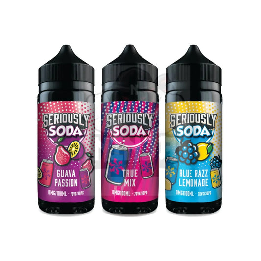 Doozy Vape Seriously Soda 100ml Shortfill E-Liquid – Multi-Flavour