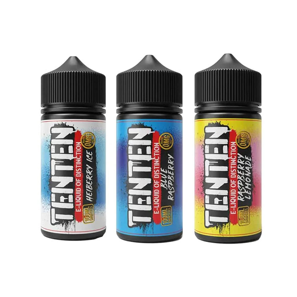 Ten Ten 100ml Shortfill E-Liquid – Multi-Flavour