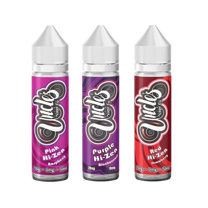 Uncle's Vape Co 50ml Shortfill E-Liquid – Multi-Flavour